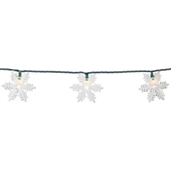Northlight 10-Count White Glittered Snowflake Christmas Light Set, 6ft Green Wire 8 Northlight 10-Count White Glittered Snowflake Christmas Light Set, 6ft Green Wire -Festival Store GUEST 7a8fbde3 1e67 478d aa46 2bc72211988f