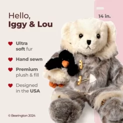 Bearington Iggy And Lou, Penguin & Polar Bear For Christmas Decoration, 14 Inch Christmas Teddy Bear, Ideal Christmas Bear Gift -Festival Store GUEST 7ad2297f 49d3 4bc2 b84b 3b109c5f3a36