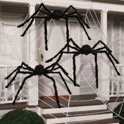 Joyfy 3pcs Halloween 63'' Hairy Huge Realistic Spiders, Indoor Outdoor And Yard Creepy Decor,Halloween Party Garden Haunted House Decorations 16 Joyfy 3pcs Halloween 63'' Hairy Huge Realistic Spiders, Indoor Outdoor And Yard Creepy Decor,Halloween Party Garden Haunted House Decorations -Festival Store GUEST 7b6db97e 18f9 429d 85df a948a9404445