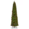 Prelit Slim Downswept Douglas Fir Artificial Christmas Tree Dual Color Lights - National Tree Company