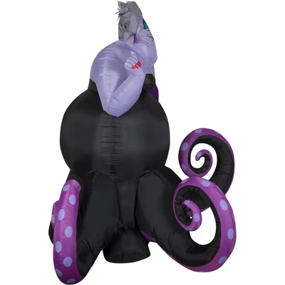 Gemmy Animated Projection Airblown Inflatable Ursula Disney, 6 Ft Tall, Black 2 Gemmy Animated Projection Airblown Inflatable Ursula Disney, 6 Ft Tall, Black - Image 2