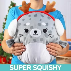 Squishmallows Original 12-Inch Odile The Seal - Official Jazwares Plush - Collectible Soft & Squishy Stuffed Animal Toy - Gift For Kids, Girls & Boys