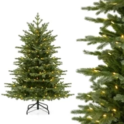 Costway 5 FT Artificial Christmas Tree With 1426 Lush PVC & PE Tips 200 LED Lights 21 Costway 5 FT Artificial Christmas Tree With 1426 Lush PVC & PE Tips 200 LED Lights -Festival Store GUEST 7ccae794 95a5 4844 b42c effea5d5a3c5