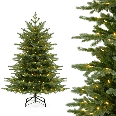 Costway 5 FT Artificial Christmas Tree With 1426 Lush PVC & PE Tips 200 LED Lights 10 Costway 5 FT Artificial Christmas Tree With 1426 Lush PVC & PE Tips 200 LED Lights - Image 10