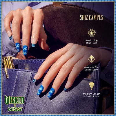 Wicked X KISS Products Fake Nails - Shiz Campus - 33ct 4 Wicked X KISS Products Fake Nails - Shiz Campus - 33ct - Image 4