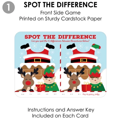 Big Dot Of Happiness Jolly Santa Claus - 2-in-1 Christmas Party Cards - Activity Duo Games - Set Of 20 5 Big Dot Of Happiness Jolly Santa Claus - 2-in-1 Christmas Party Cards - Activity Duo Games - Set Of 20 - Image 5