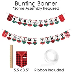 Big Dot Of Happiness Christmas Pajamas - Banner And Photo Booth Decorations - Holiday Plaid PJ Party Supplies Kit - Doterrific Bundle -Festival Store GUEST 7eaf4086 4f05 4f60 8f7b 45633dbcff56