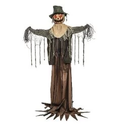 5 Ft. 10 3/4" Animated Rising Scarecrow Halloween Decoration