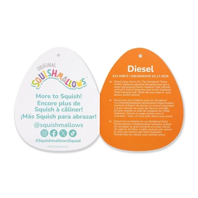 Squishmallows 12" Black Skeleton Triceratops Medium Plush 2 Squishmallows 12" Black Skeleton Triceratops Medium Plush - Image 2