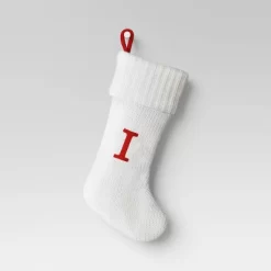 Knit Monogram Christmas Stocking White - Wondershop™ -Festival Store GUEST 83352ea4 411a 4945 9a22 2868ce059b00