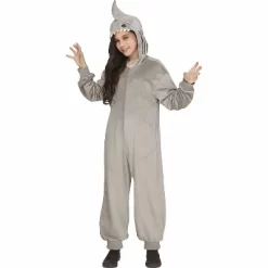 Fun World Kids' Shark Hooded Halloween Costume Jumpsuit