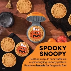 Peanuts X Dash Snoopy Jack-o-Lantern Mini Waffle Maker 8 Peanuts X Dash Snoopy Jack-o-Lantern Mini Waffle Maker -Festival Store GUEST 83f7920d 412b 4816 98bd a244bfcad9c9