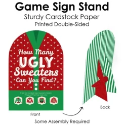 Big Dot Of Happiness Ugly Sweater - Holiday And Christmas Party Scavenger Hunt - 1 Stand And 48 Game Pieces - Hide And Find Game -Festival Store GUEST 84406a6d 1745 4596 a6df 4b79f3a7d41d