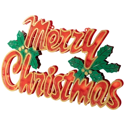 Northlight Lighted Merry Christmas Window Silhouette - 16.5" 4 Northlight Lighted Merry Christmas Window Silhouette - 16.5" - Image 4