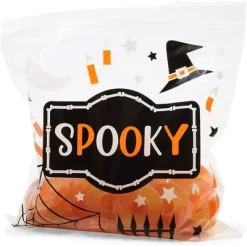 Spooky Central 120-Pack Halloween Treat Favor Bags, Resealable Candy Bag Small Gift Bags (6.5 X 7 In) -Festival Store GUEST 84fbc96b 8bde 4be5 8e64 ba6ea80631e9
