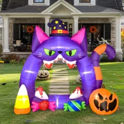 Fun Little Toys 7.3FT Halloween Decorations - Outdoor Inflatable Pumpkin Photo Frame With Candies, Built-in LEDs For Blow Up Decor -Festival Store GUEST 865493f0 ab16 4869 a623 d21a24e50c76