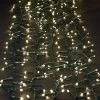 J. Hofert Co 200 Warm White LED M3 Cluster Wide Angle Mini Christmas Lights - 20.5 Ft Black Wire