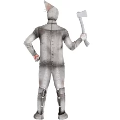 HalloweenCostumes.com Adult Silver Tin Man Halloween Costume Shirt, Pants, Gloves, Boot Covers, Hood -Festival Store GUEST 89b337ea 6ef6 485b 95cb 88cd9d5f1f2c