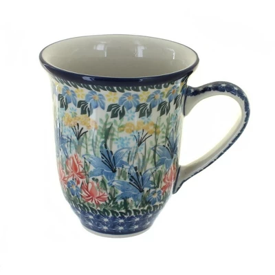 Blue Rose Polish Pottery 826 Ceramika Artystyczna Large Coffee Mug 9 Blue Rose Polish Pottery 826 Ceramika Artystyczna Large Coffee Mug - Image 9