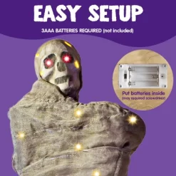 Joyfy 65" Halloween Hanging Cocoon Corpses Props Outdoor, Halloween Decoration Body Prop Corpses Skeleton With Lights&LED Eyes&Sound -Festival Store GUEST 918cf38b 51fd 45ff bf34 00e8da0f4db7