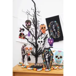 C&F Home Halloween Dance Black Cotton Waffle Weave Dishtowel -Festival Store GUEST 944c685d 6825 447c a670 74e2371ea61b