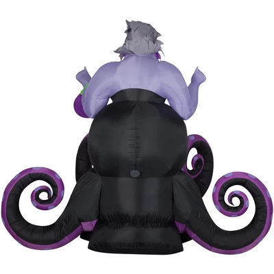 Gemmy Animated Projection Airblown Inflatable Ursula Disney, 6 Ft Tall, Black 4 Gemmy Animated Projection Airblown Inflatable Ursula Disney, 6 Ft Tall, Black - Image 4