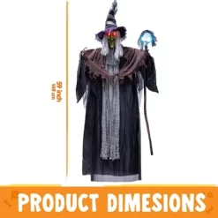 Joyfy Halloween Hanging Talking Witch, Halloween Hanging Ghosts Decorations Prop, Light-up Hanging Witch For Haunted House Outdoor/Indoor Decor -Festival Store GUEST 957d3356 55a7 4879 839e 00008d6ca738