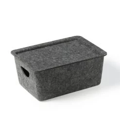 Felt Storage With Lid Charcoal - Bullseye's Playground™ -Festival Store GUEST 95b8379e 09f9 4680 91e6 fad52ed0e9d0