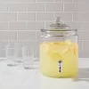 8qt Glass Beverage Dispenser - Threshold™: Traditional Glass Drink Server, Dishwasher-Safe, Hot/Cold Use