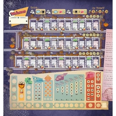 Deep Water Games: Welcome To Halloween Thematic Board Game, Ages 10+ 2 Deep Water Games: Welcome To Halloween Thematic Board Game, Ages 10+ - Image 2