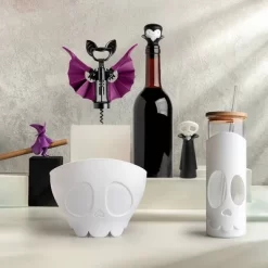 Ototo 17 Fl Oz Bonesy Glass Tumbler With Lid And Straw, Silicone, Glass, And Bamboo White -Festival Store GUEST 9b297340 6b11 49cf baed a9f1f3503adb