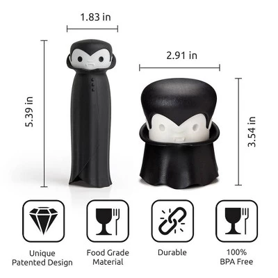 Ototo 2pc Crush N’ Roll Garlic Crusher And Peeler Silicone And Plastic Kitchen Tool Black/ White 4 Ototo 2pc Crush N’ Roll Garlic Crusher And Peeler Silicone And Plastic Kitchen Tool Black/ White - Image 4
