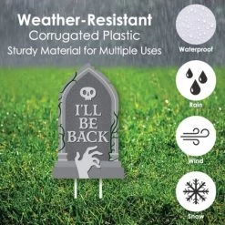 Big Dot Of Happiness Creepy Cemetery - Lawn Decorations - Outdoor Spooky Halloween Tombstone Party Yard Decorations - 10 Piece -Festival Store GUEST 9cb6e35b 0a69 4ee3 8093 5d0b4797148c