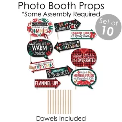 Big Dot Of Happiness Christmas Pajamas - Banner And Photo Booth Decorations - Holiday Plaid PJ Party Supplies Kit - Doterrific Bundle -Festival Store GUEST 9d22db8d f766 4e25 a841 26c1b8346d04