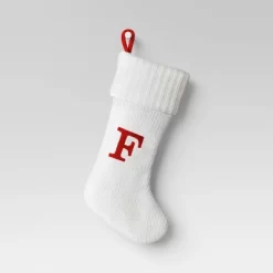 Knit Monogram Christmas Stocking White - Wondershop™ -Festival Store GUEST 9f7b12d2 9e33 45f9 8c4e f8170c4ae5af
