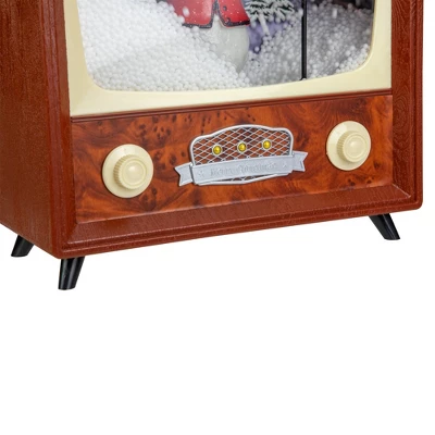 Northlight LED Lighted Musical Snowing Snowman TV Set Christmas Decoration - 12" 4 Northlight LED Lighted Musical Snowing Snowman TV Set Christmas Decoration - 12" - Image 4