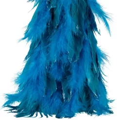 Northlight Small Two-Tone Layered Feathers Cone Tree Christmas Decoration - 16" - Turquoise -Festival Store GUEST 9fefa67d 6f79 4075 8e52 8ededd6a66a0
