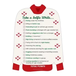 Big Dot Of Happiness Ugly Sweater - Selfie Scavenger Hunt - Holiday And Christmas Party Game - Set Of 12