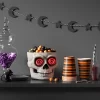 8" Light And Sound Candy Bowl Skull Halloween Decorative Prop White - Hyde And EEK! Boutique™
