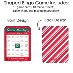 Big Dot Of Happiness Christmas Movie Bingo, Christmas Party Games, Rom Com Holiday Bingo, Christmas Girls Night Bingo, Movie Night Game, Set Of 18 -Festival Store GUEST a42d2f1b 3926 4d39 8ccb f6e6a968f3a0