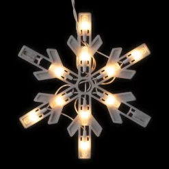 Northlight Twinkling Icicle Snowflake Christmas Lights - Clear - 8.6' White Wire - 100ct -Festival Store GUEST a56e302e e027 4010 8f55 8cba0c58205c