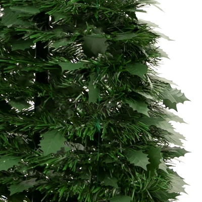 Northlight 6' Green Tinsel Pop-Up Artificial Christmas Tree, Unlit 2 Northlight 6' Green Tinsel Pop-Up Artificial Christmas Tree, Unlit - Image 2