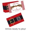 Big Dot Of Happiness Jolly Santa Claus - Christmas Party White Elephant Gift Exchange Game Scratch Off Cards - 22 Count
