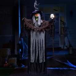 Joyfy Halloween Hanging Talking Witch, Halloween Hanging Ghosts Decorations Prop, Light-up Hanging Witch For Haunted House Outdoor/Indoor Decor -Festival Store GUEST a6f177f8 725f 40db 9b71 ad307310f884