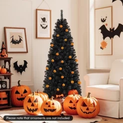 Costway 6 FT Artificial Halloween Tree With 618 Branch Tips 280 Warm White LED Lights -Festival Store GUEST a7958f19 0398 4bd9 a5a2 d52f1ad525ba