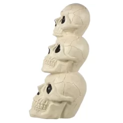 BOO BOX Stacked Skulls With LED Eyes And Sound, 27.5" Scary Skeleton Halloween Decoration For Home, Porch, Or Yard Indoor Outdoor -Festival Store GUEST a876031f fc13 45c4 a84d 4f359a3bd122