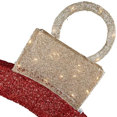 Northlight 4.25' Red LED Lighted Ornament Arch Outdoor Christmas Decoration - Warm White Lights 4 Northlight 4.25' Red LED Lighted Ornament Arch Outdoor Christmas Decoration - Warm White Lights - Image 4