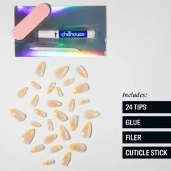 Chillhouse Chill Tips Fake Nails - Classics Collection - Bougie Butter - 24ct -Festival Store GUEST acf7509a 8989 448d b323 5c1ca64bdbcf