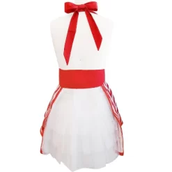 Wrapables Classic Vintage Christmas Holiday Apron, Stylish Cooking Apron, Red Stripe -Festival Store GUEST ad3d8313 764a 4fd0 b0ac 795fa2cf3b37