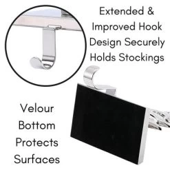 BIRDROCK HOME Christmas Stocking Holders For Mantel Set Of 4 - Reindeer, Snowman, Snowflake, Tree -Festival Store GUEST b00f593b 5b28 41b2 963a 74155db6efb6